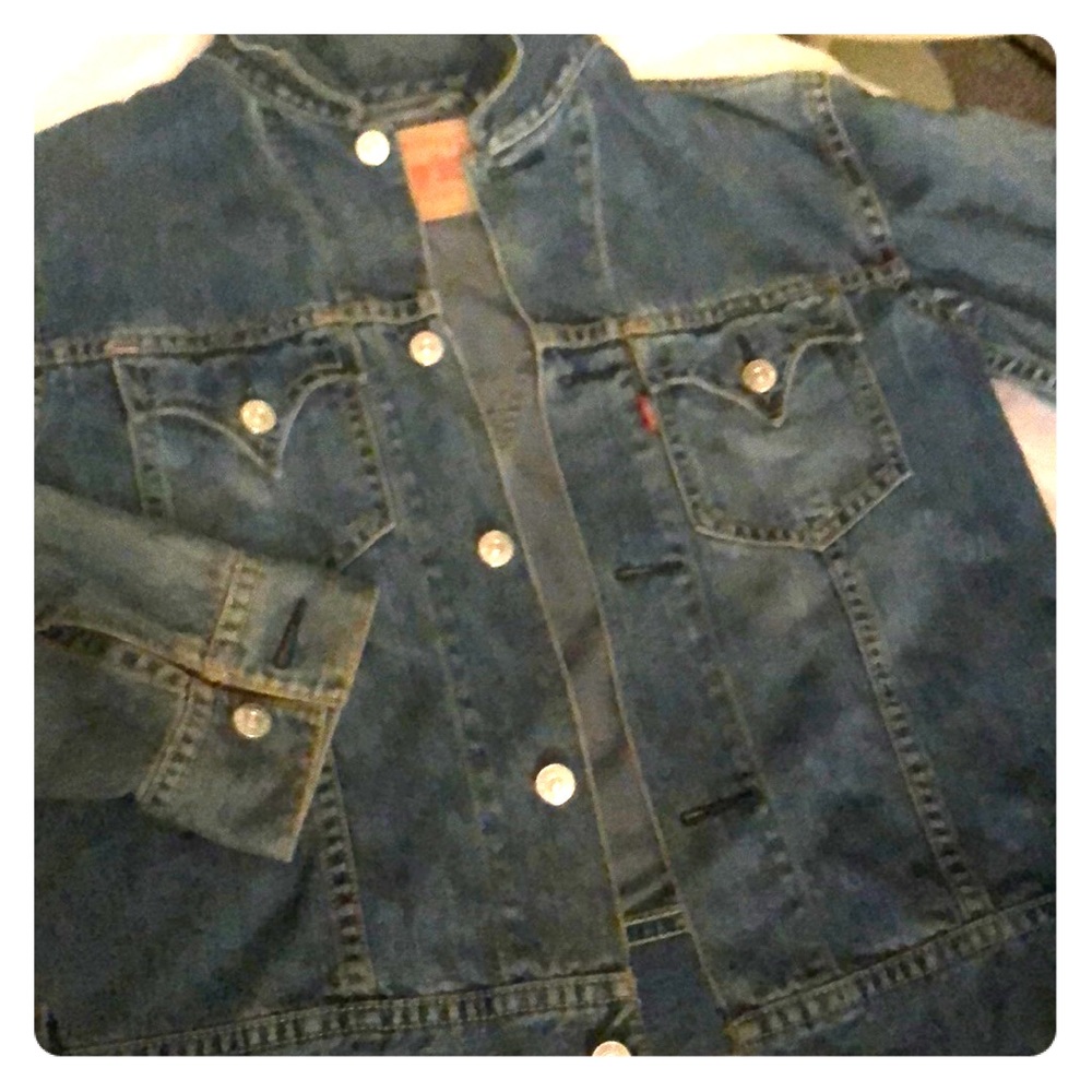 Levi Strauss Jean jacket one of a kind v cut